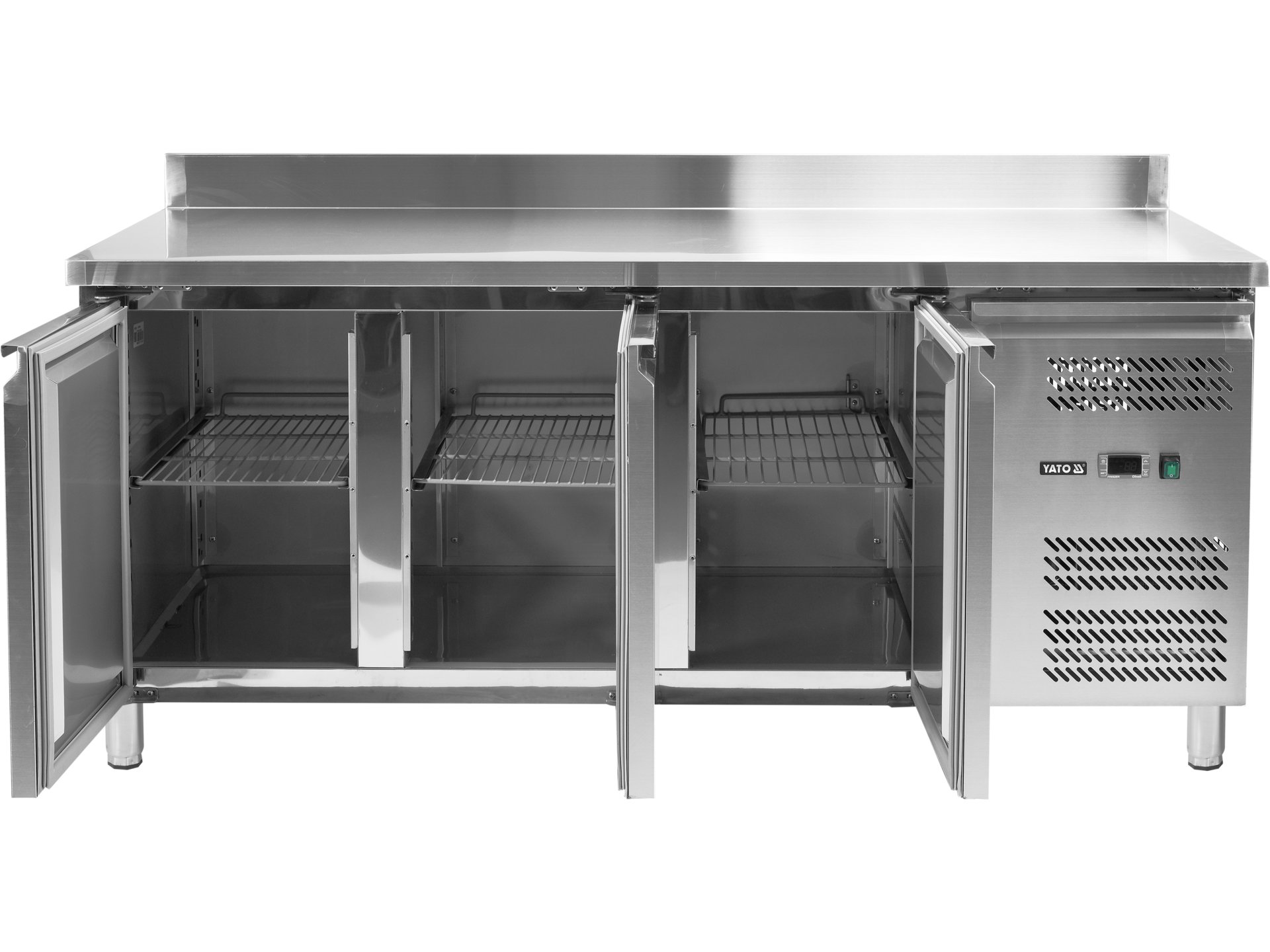 3 door refrigerated counter