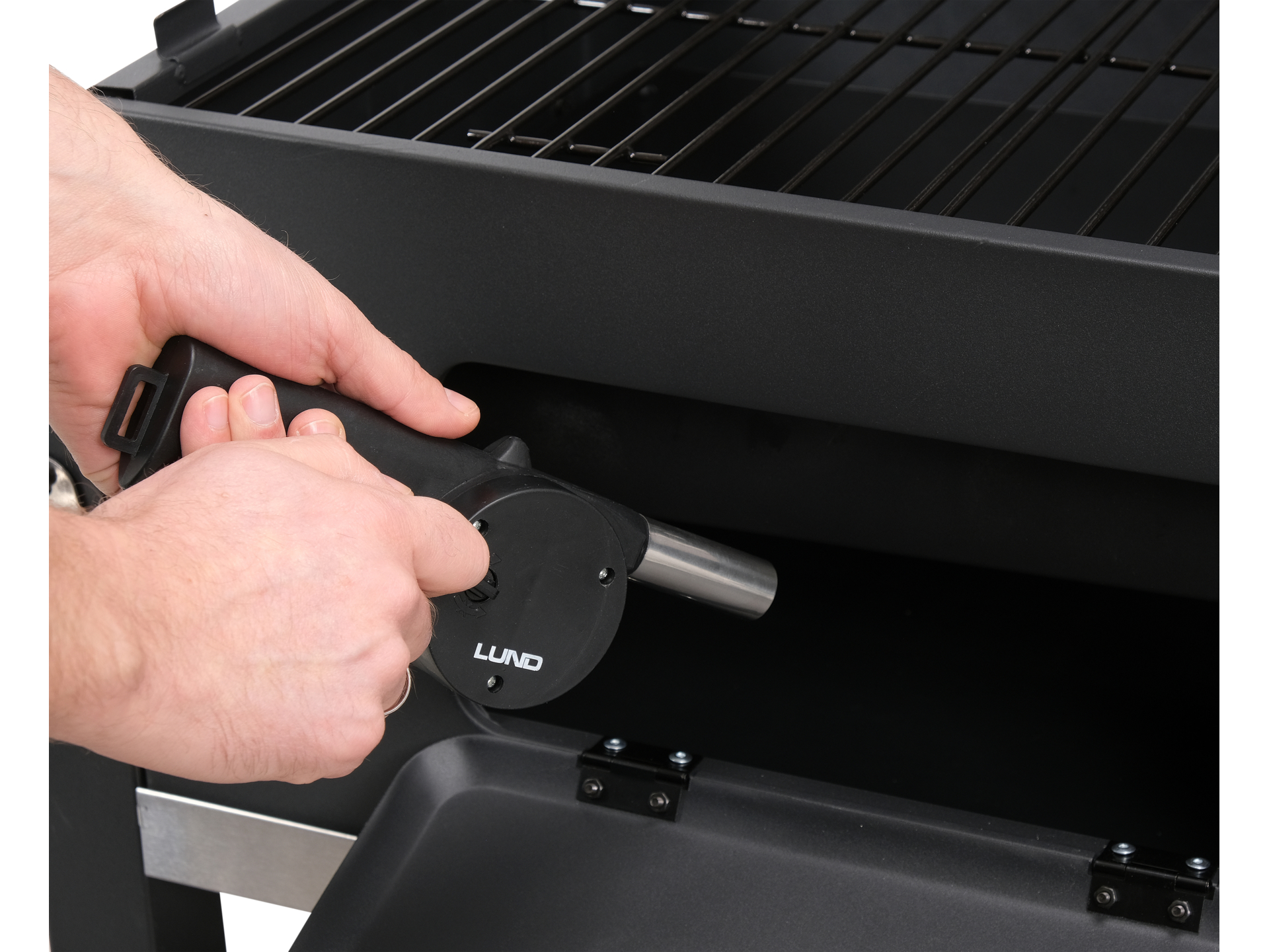 Barbecue air blower