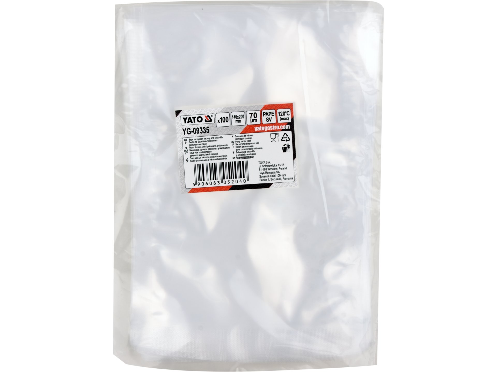 Bags for vacuum packing and sous-vide
