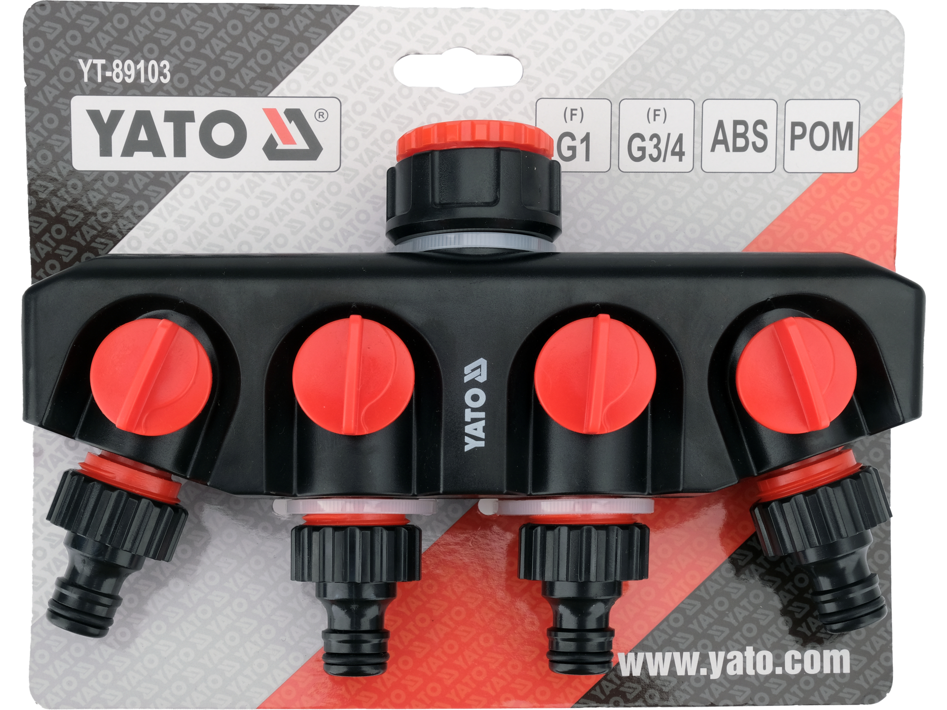 4-way tap connector with swivel