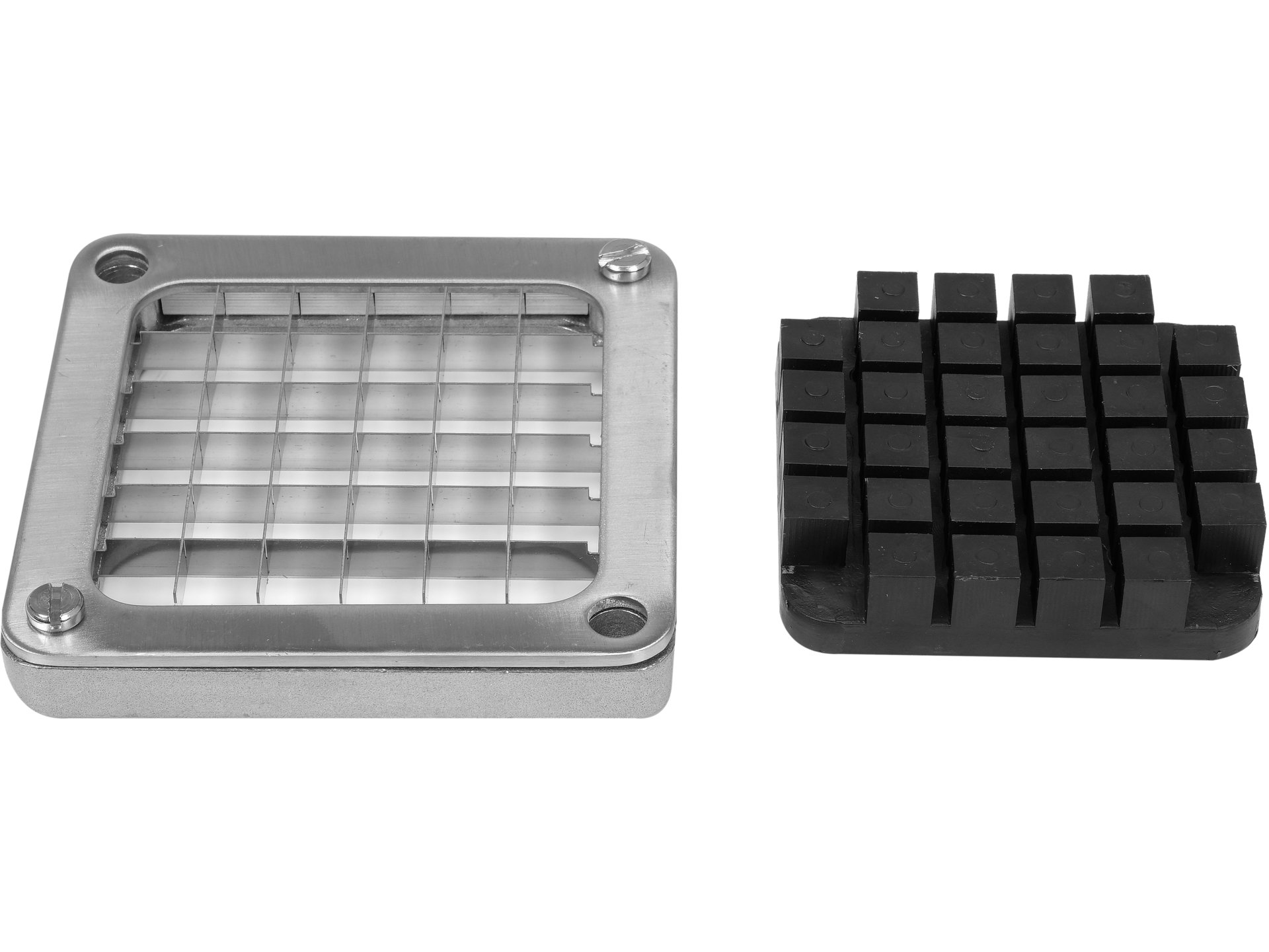Blade with pressing plate for french fry cutter