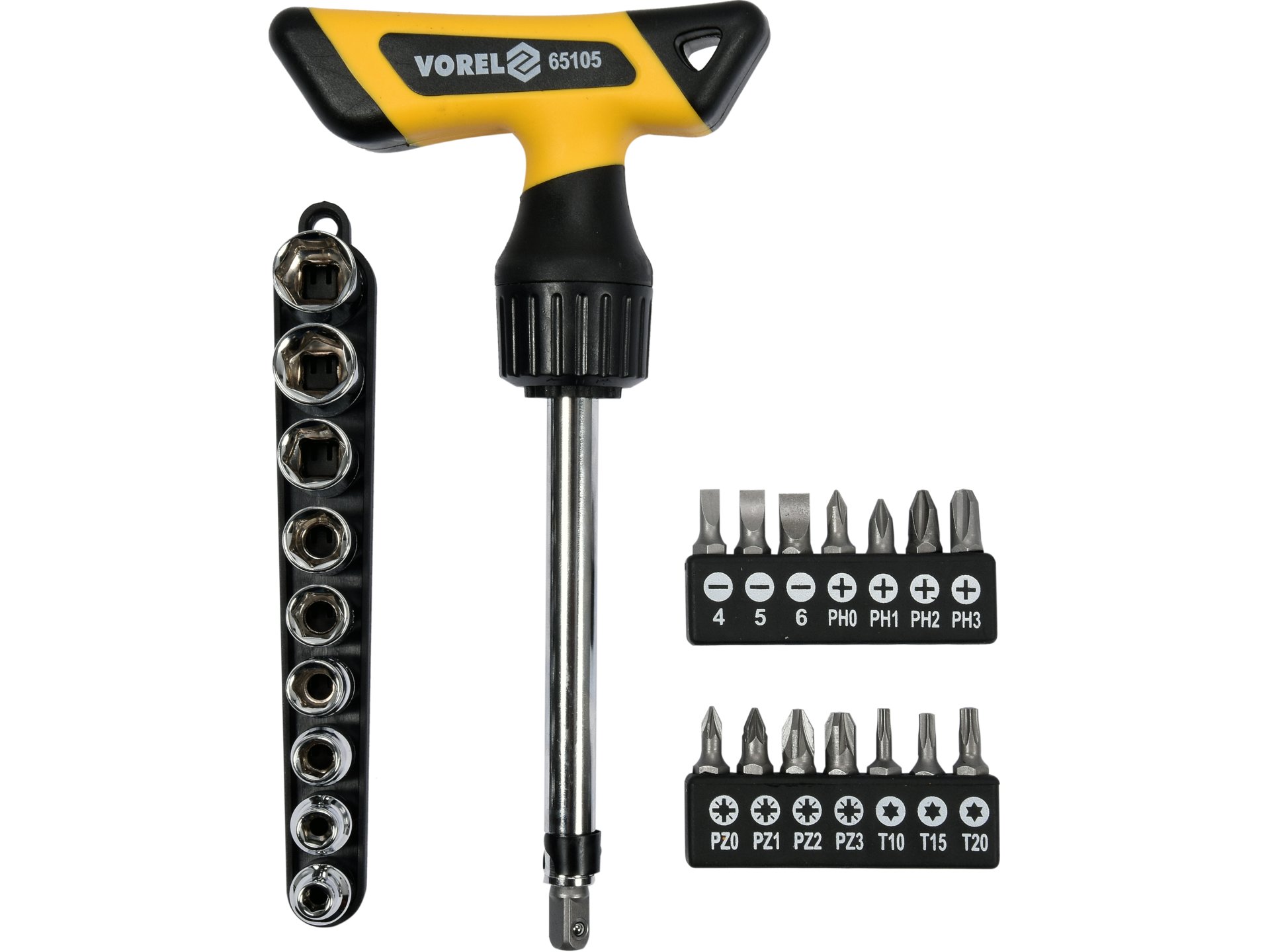 Ratchet screwdriver with bits