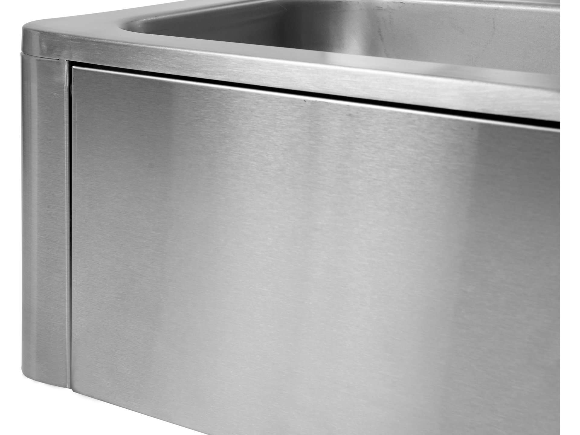 Knee-operated wash basin