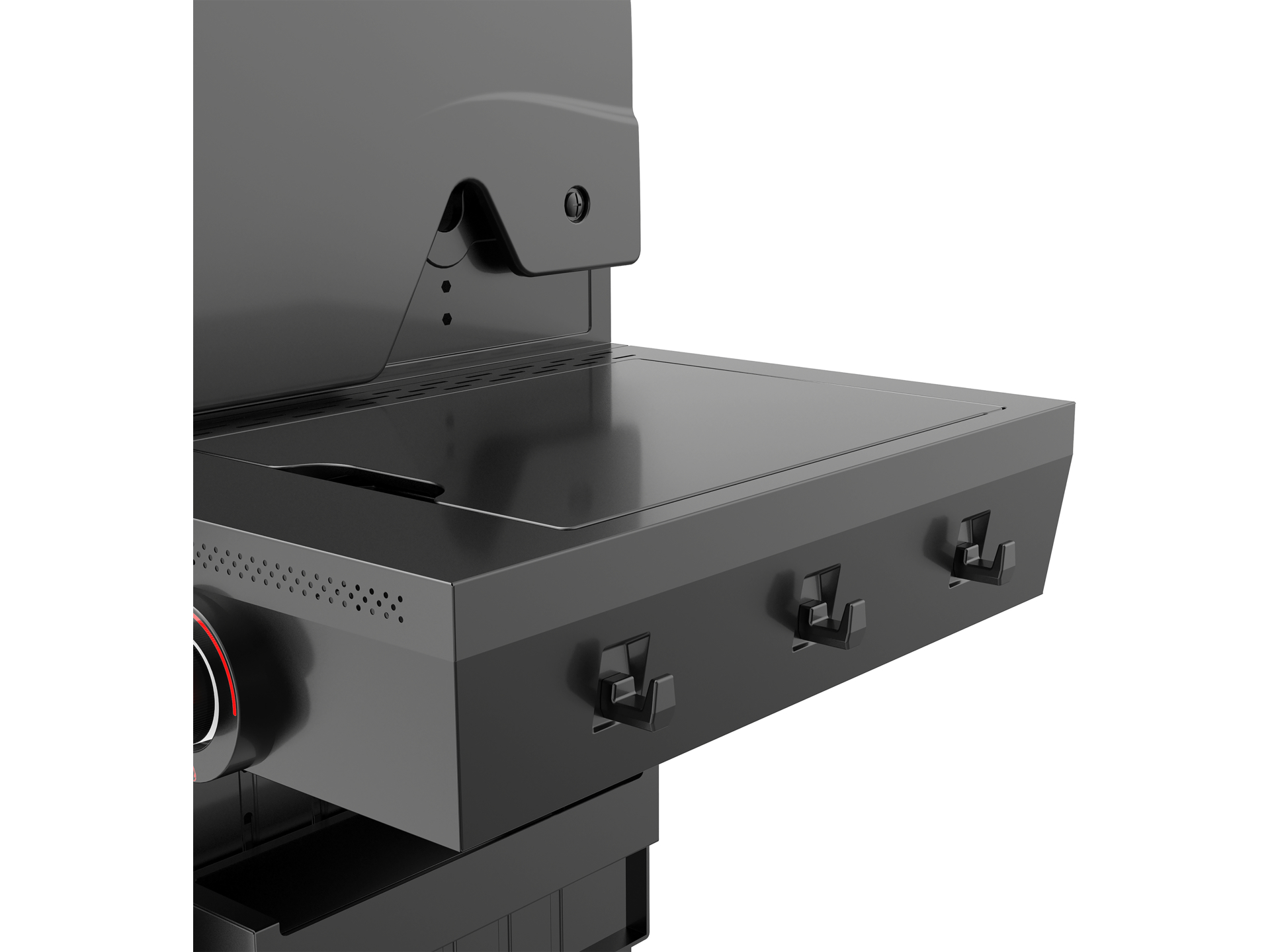 Gas grill with air fryer