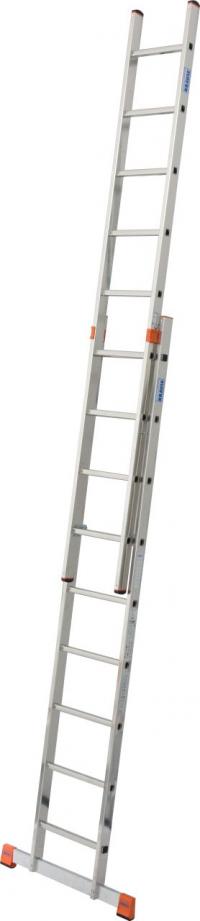 Izvelkamas teleskopiskas alum kāpnes, 2 х 9 pāk - 5.25m