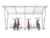 Velo nojume tikai segta, 10 velosipēdiem / 420 cm