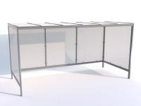 Bicycle shelter built for 10 bicycles / 420 cm