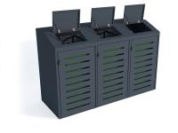 Konstrukcija atkritumu konteineriem VIII 3x120l