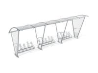 Velo nojume ar sānu sienām 15 velosipēdiem / 630 cm
