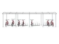Velo nojume 20 velosipēdiem / 840 cm