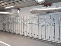 Lifts-3 augstākās kvalitātes velosipēdu pakaramais (3 pozīcijas) uz atbalsta profila