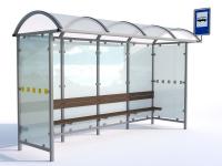 Arkādijas autobusu pietura 525 x 145 x 249 cm