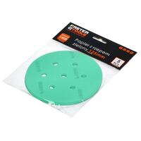 FASTER TOOLS Slīpēšanas loksnes diski ar velcro - zaļš 125mm 5gab 1500
