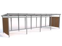 Bicycle shelter built for 20 bicycles / 840 cm
