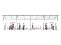 Velo nojume tikai segta, 20 velosipēdiem / 840 cm