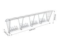 Velo nojume ar sānu sienām 20 velo / 840 cm