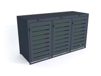 Construction for waste containers III 3x120l