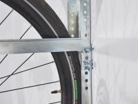 "gredzenveida" velosipēdu turētājs