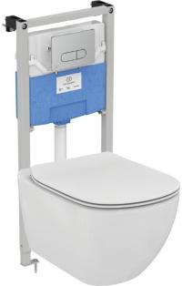 WC sistēma IDEALSTANDART (WC rāmis ProSys 120 pods Tesi ar Soft Close vāku poga Oleas M1 hroms)