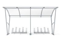 Velo nojume tikai segta, 10 velosipēdiem / 420 cm