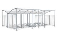 Dubultā nojume ar 30 stāvvietām 630 x 450 x 232 cm