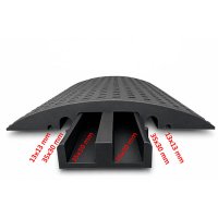 Kabeļu tilts ar ieliktni, melns 800x600x80 mm