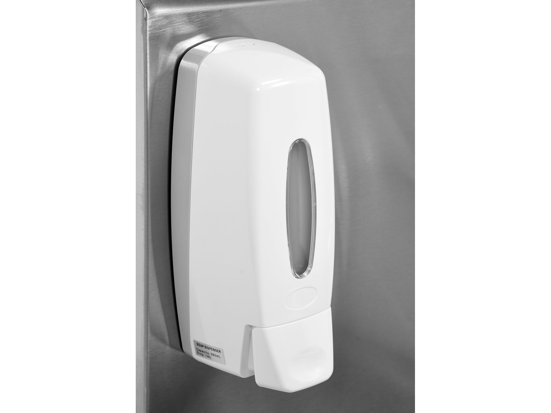 Knee-operated wash basin