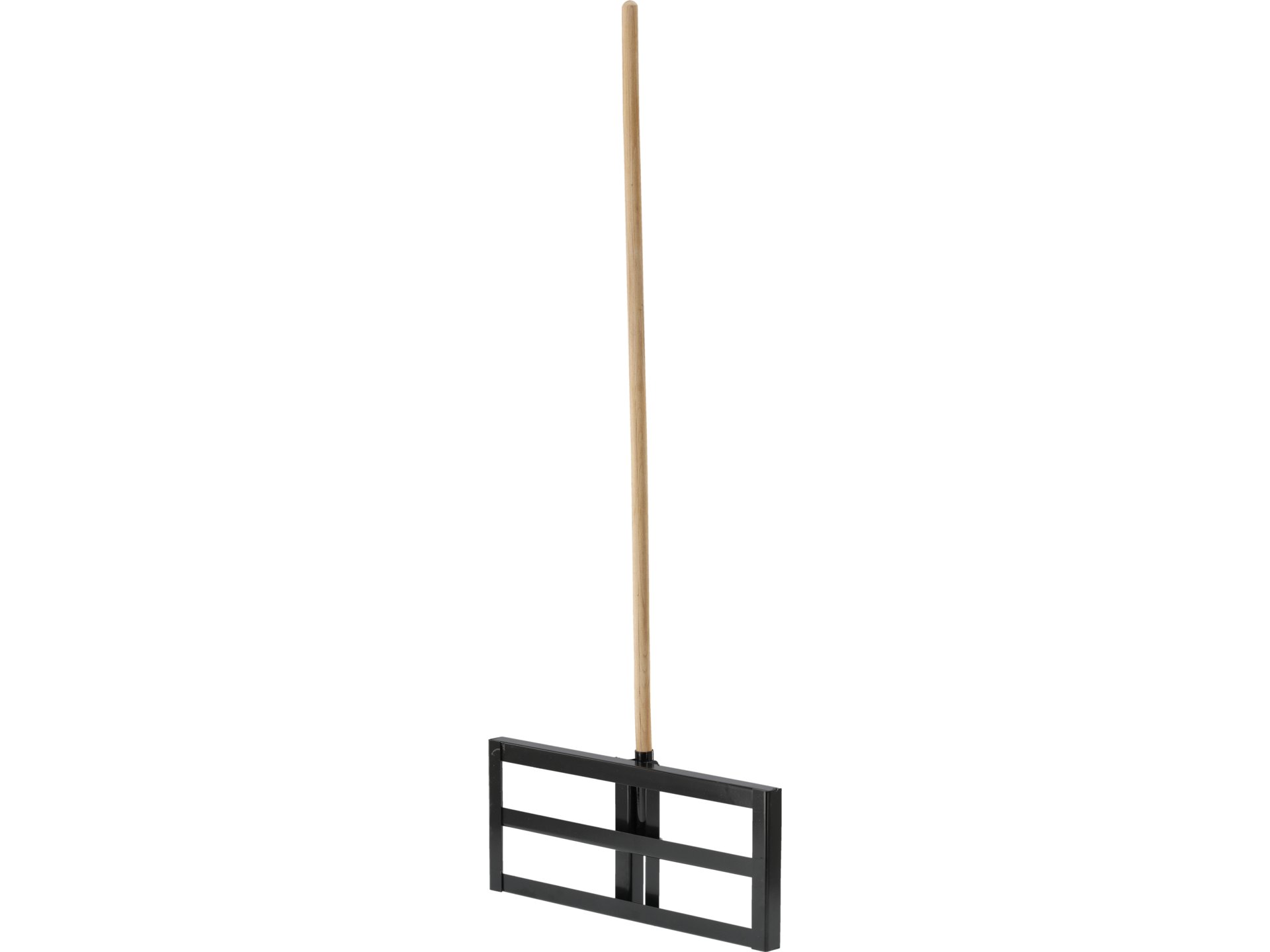 Manual lawn leveling rake