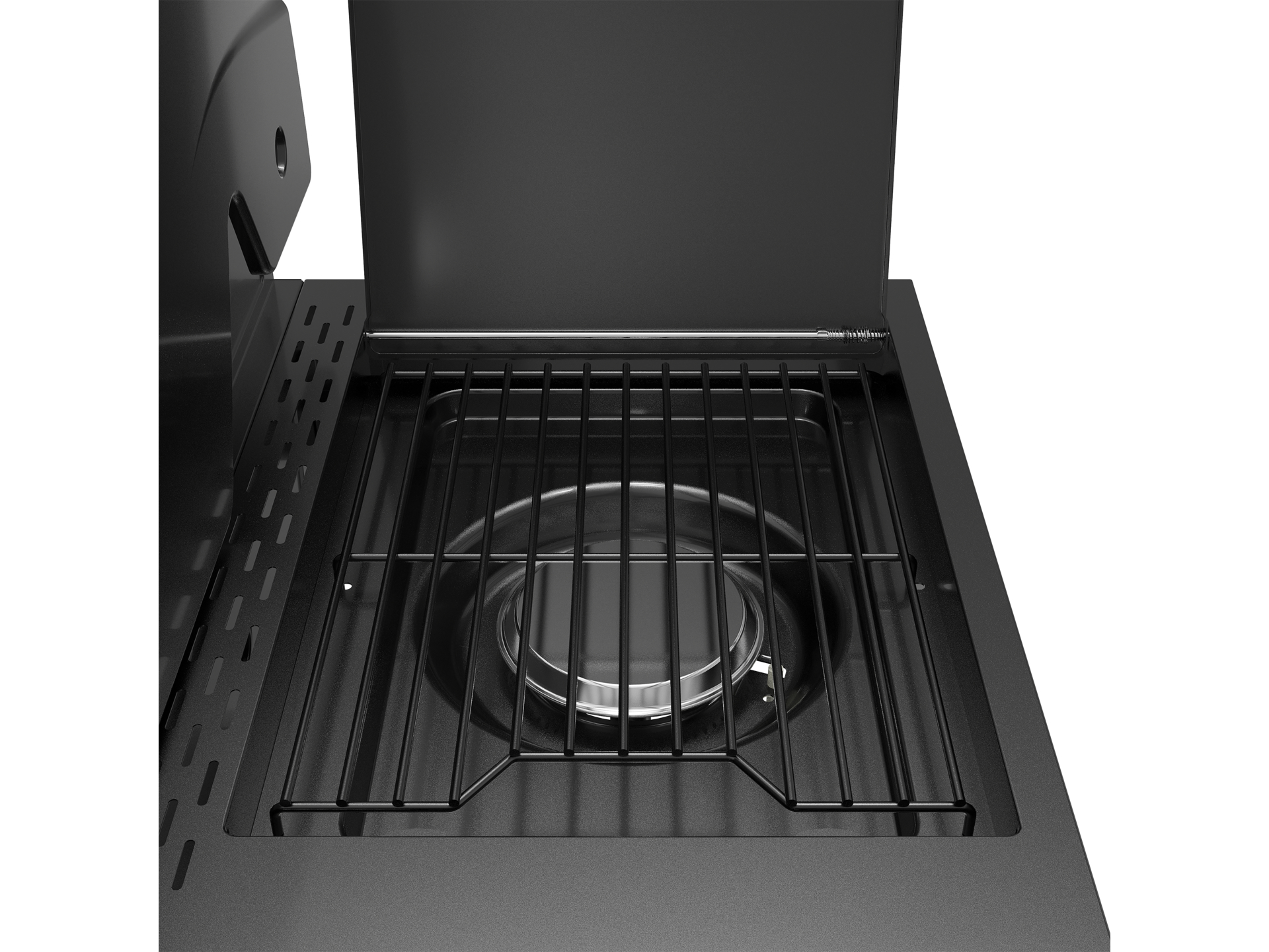 Gas grill with air fryer