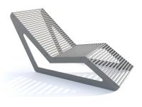 Lounge deckchair (semi-recumbent position)