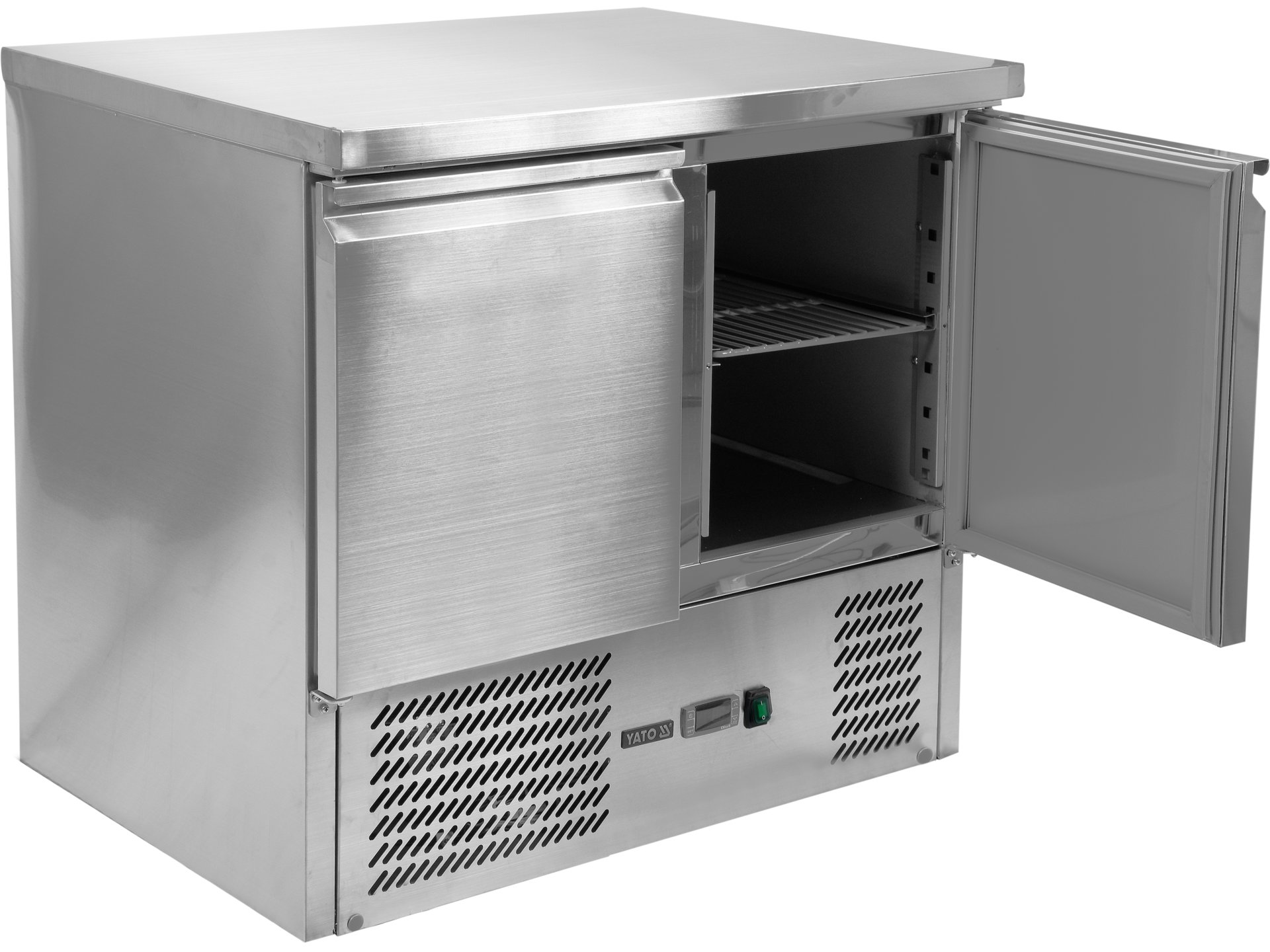 2 door refrigerated counter