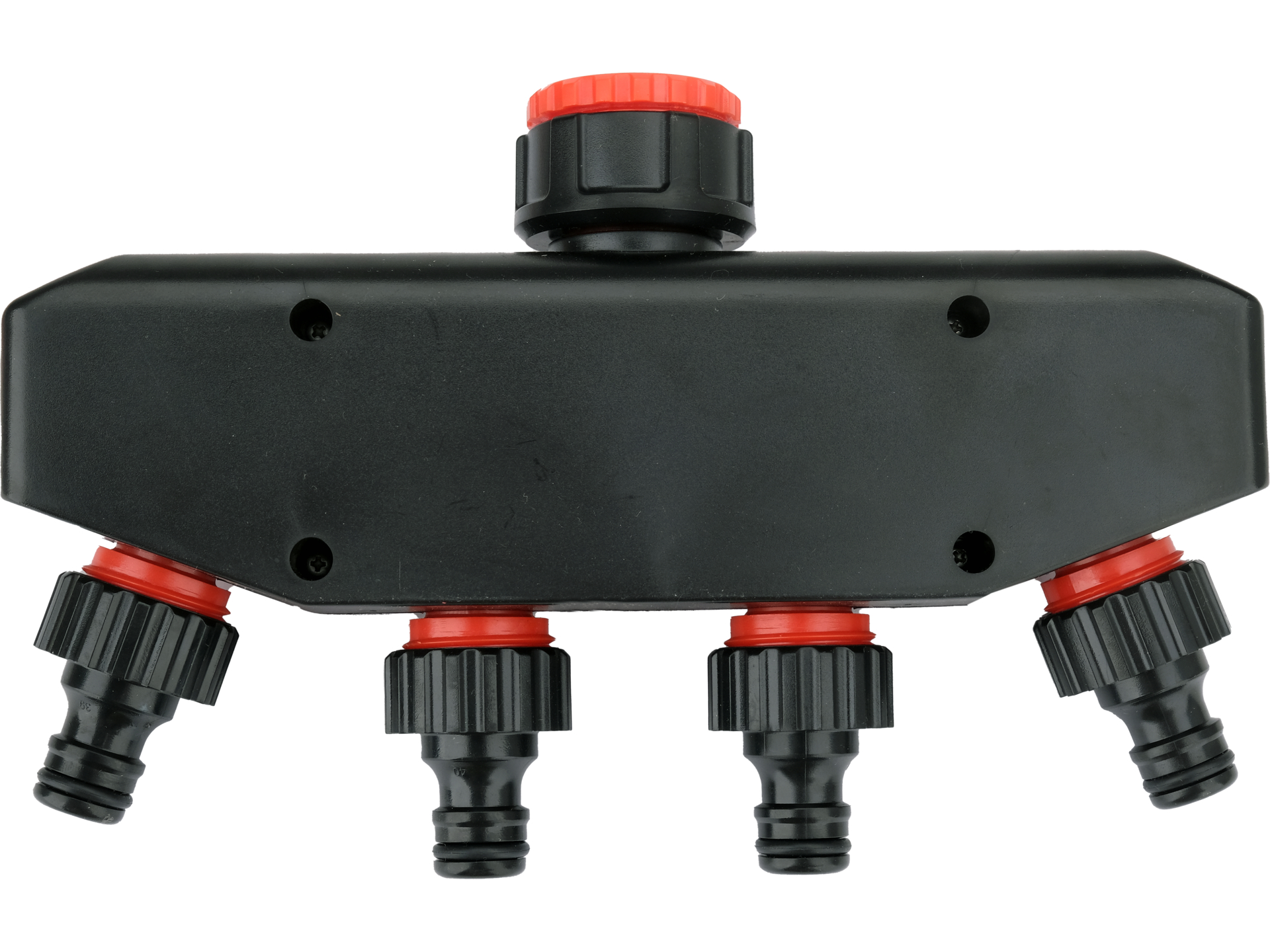 4-way tap connector with swivel