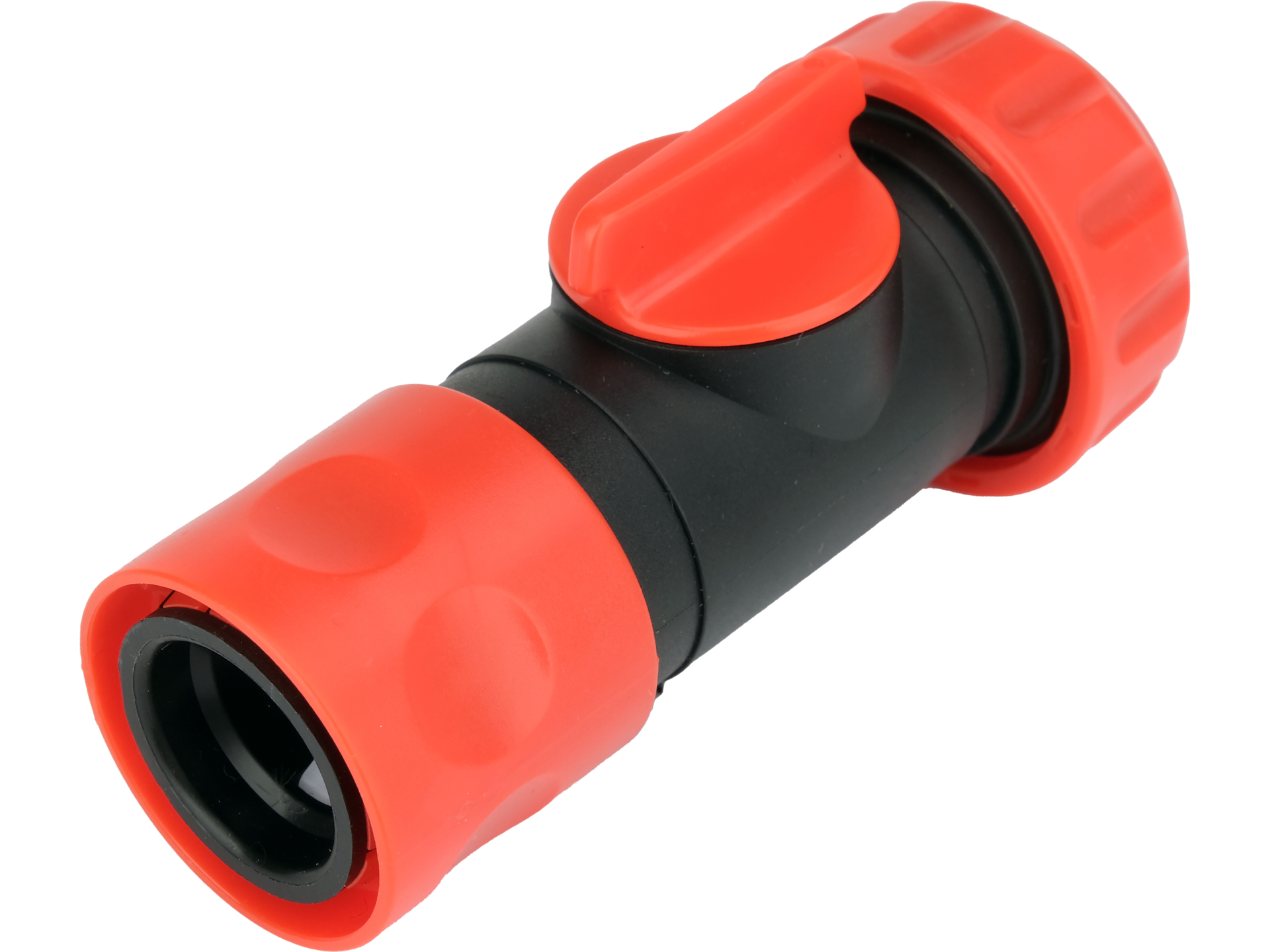 Hose connector with valve