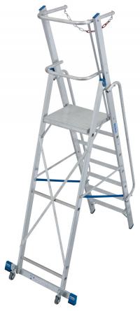 Safety step ladder7 steps Work h. 3,65 м
