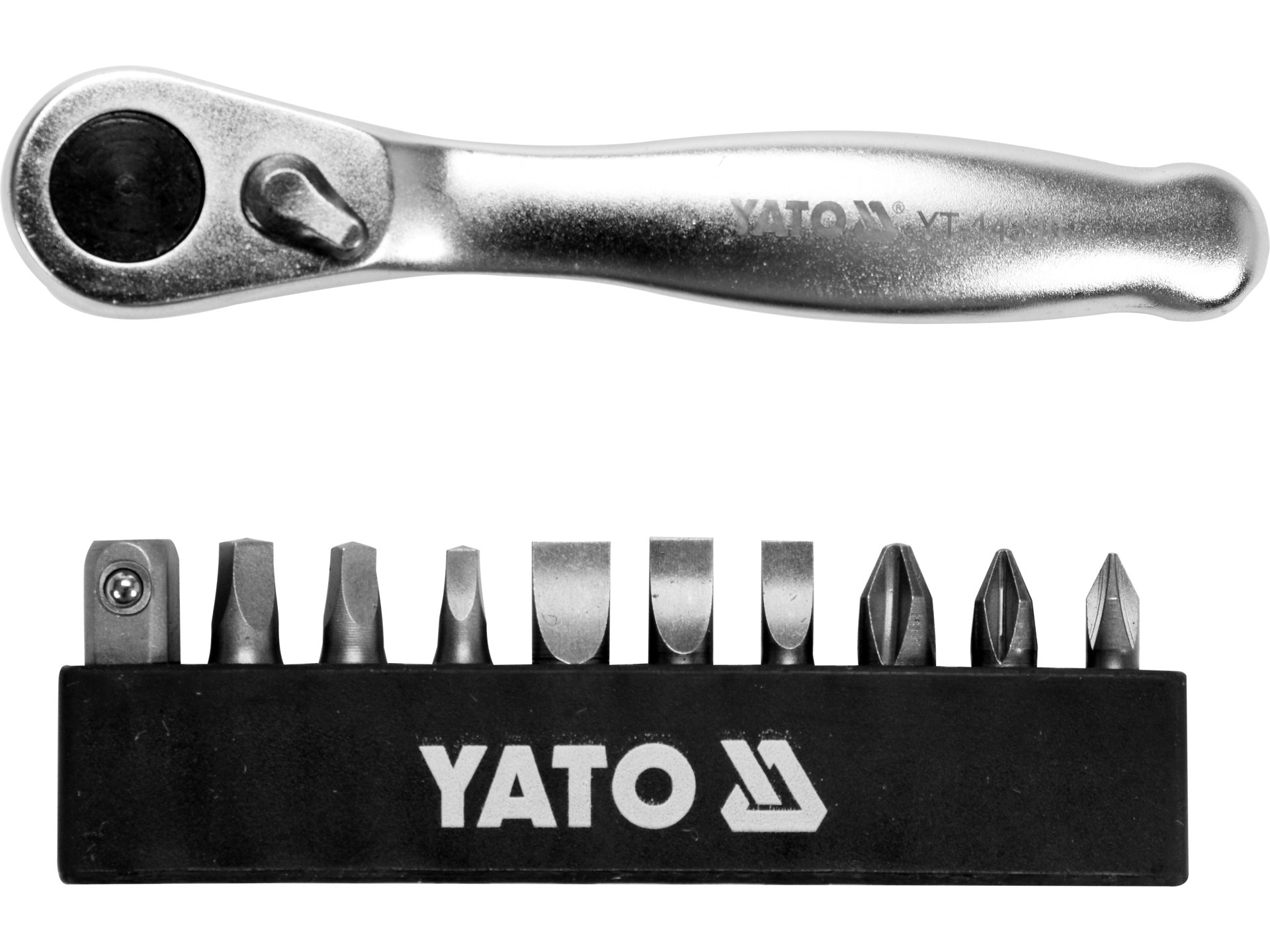 Ratchet screwdriver with bits