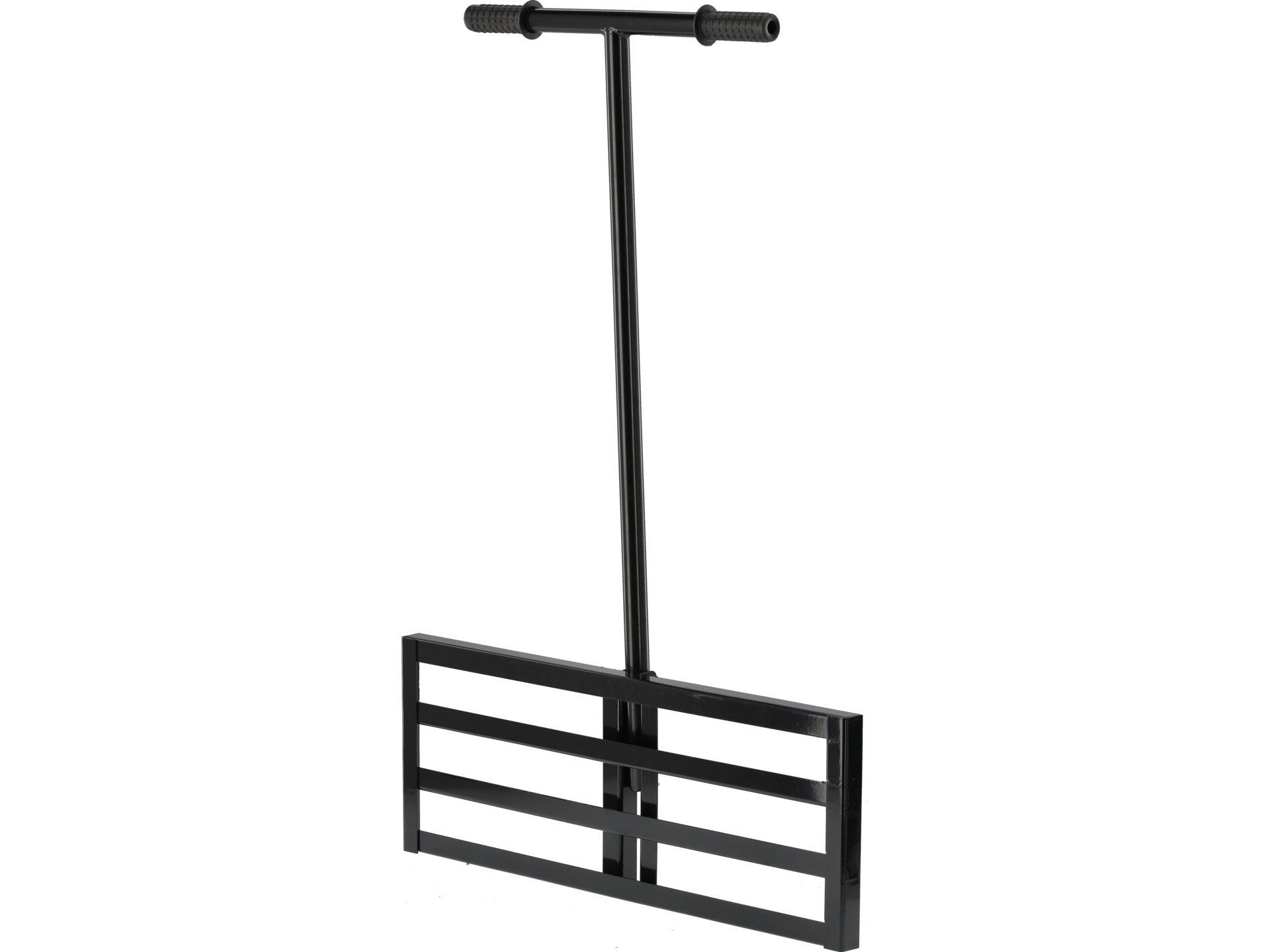 Manual lawn leveling rake