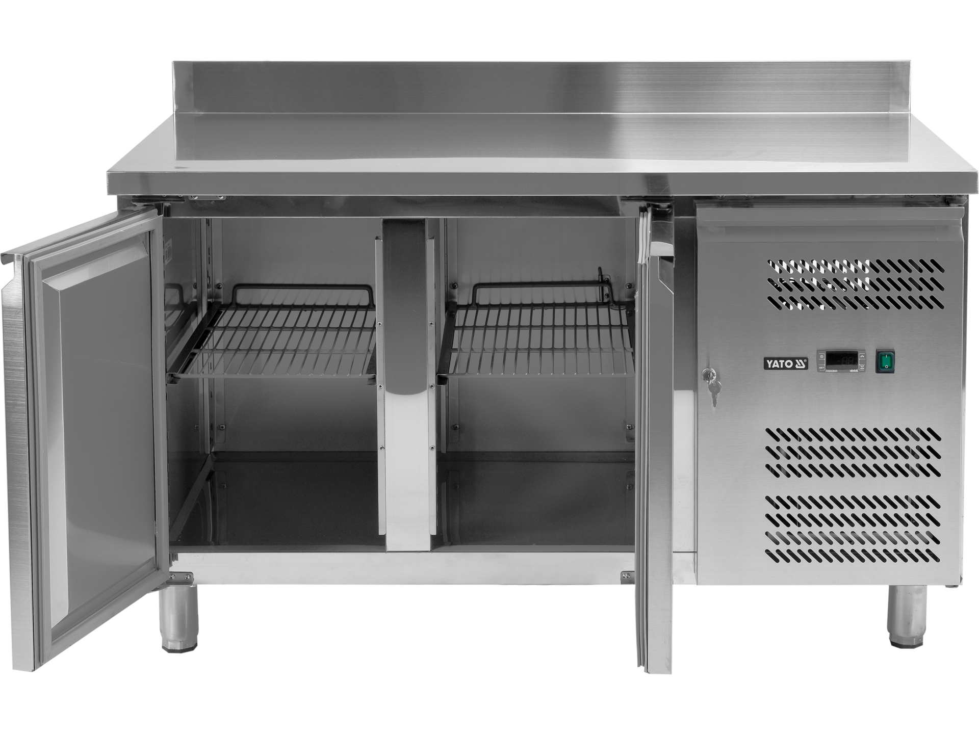 2 door refrigerated counter