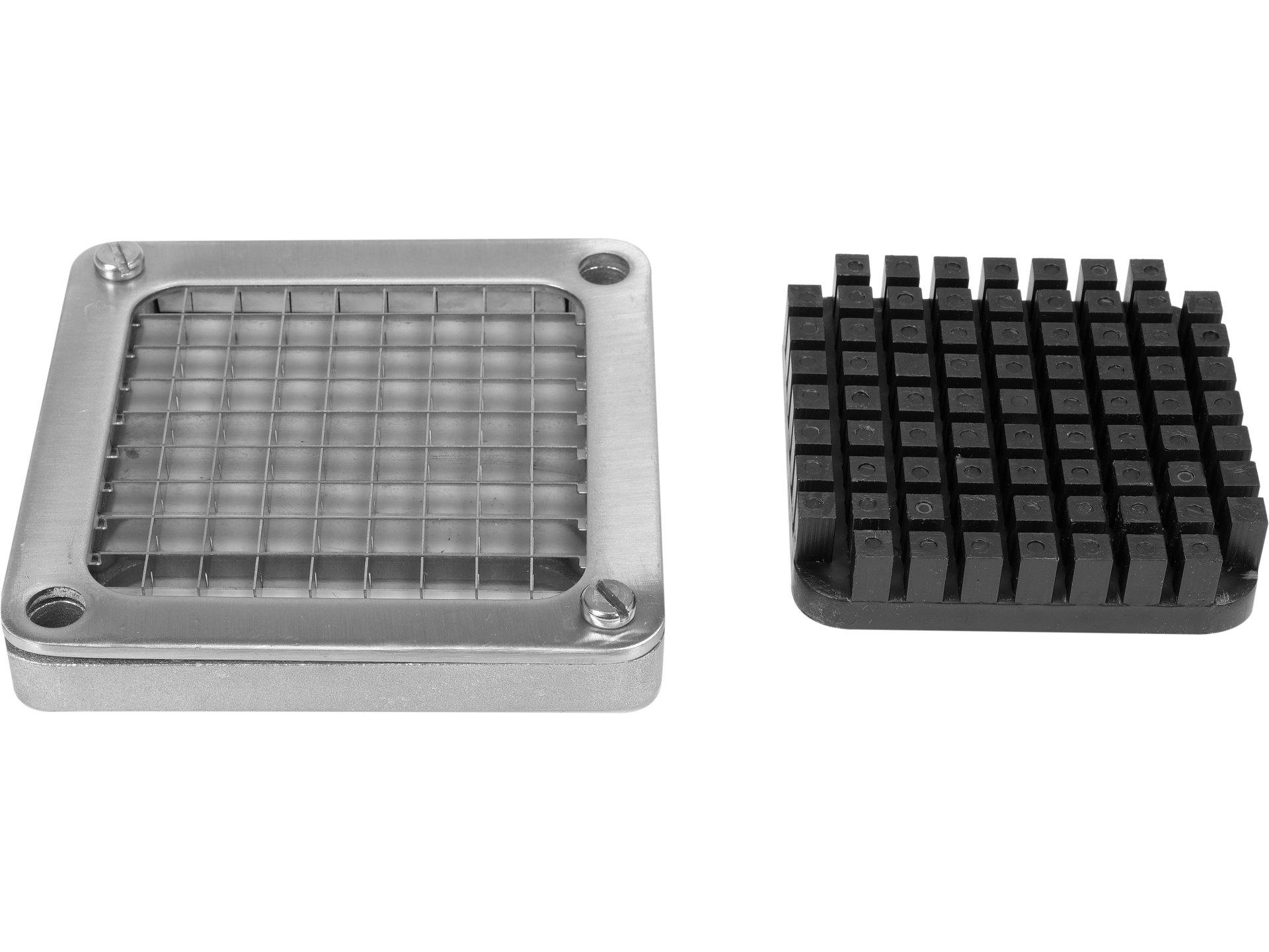 Blade with pressing plate for french fry cutter