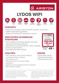 Water heater LYDOS WIFI 80L, vertical
