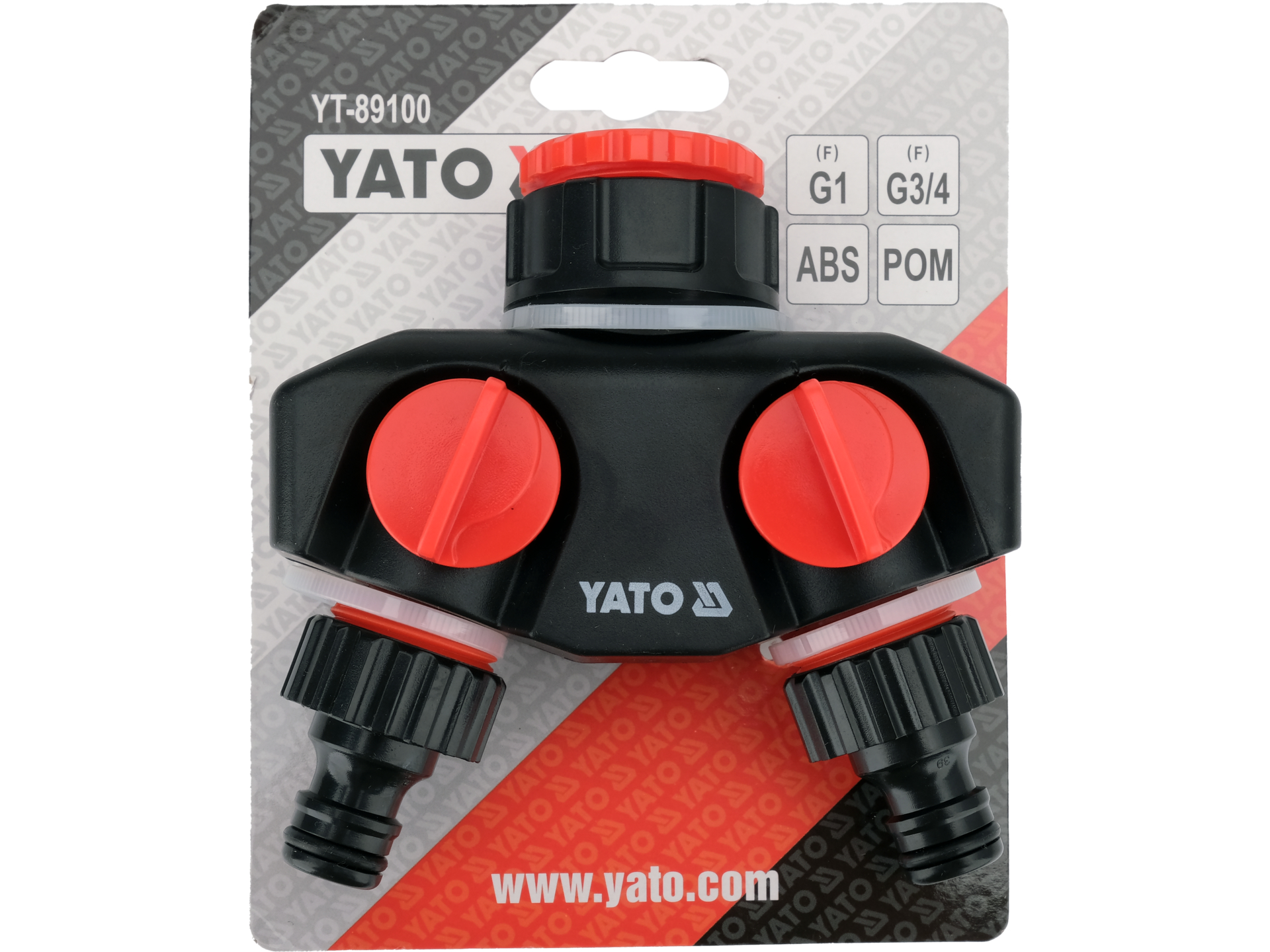 2-way tap connector with swivel