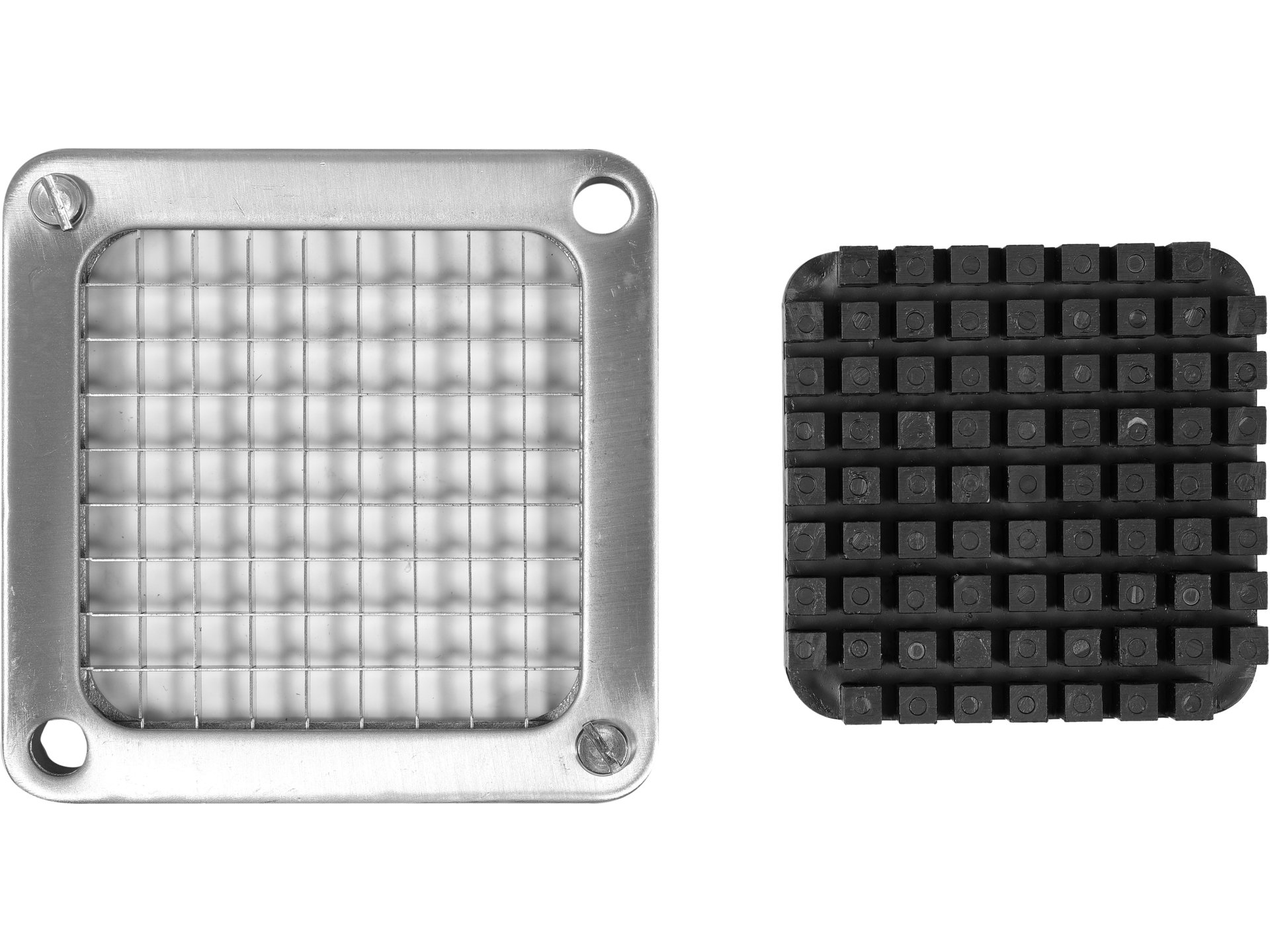 Blade with pressing plate for french fry cutter