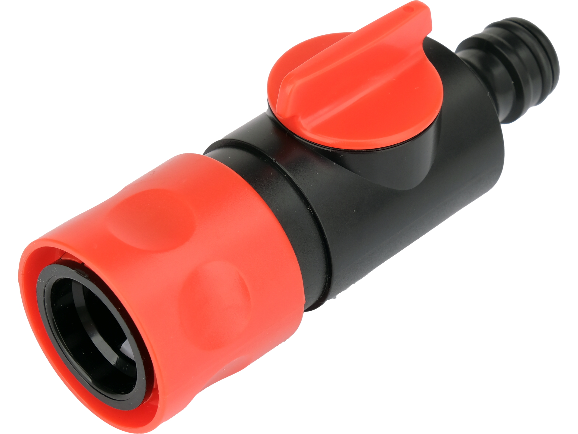 Hose connector with valve and coupler