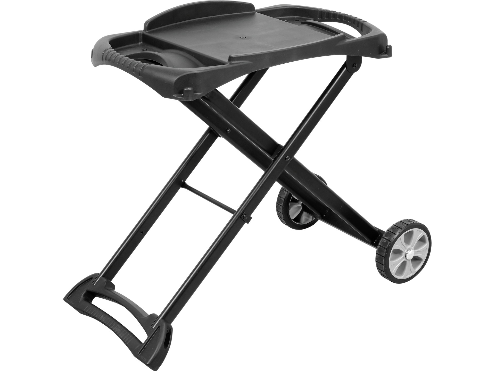 Folding trolley for gas grill