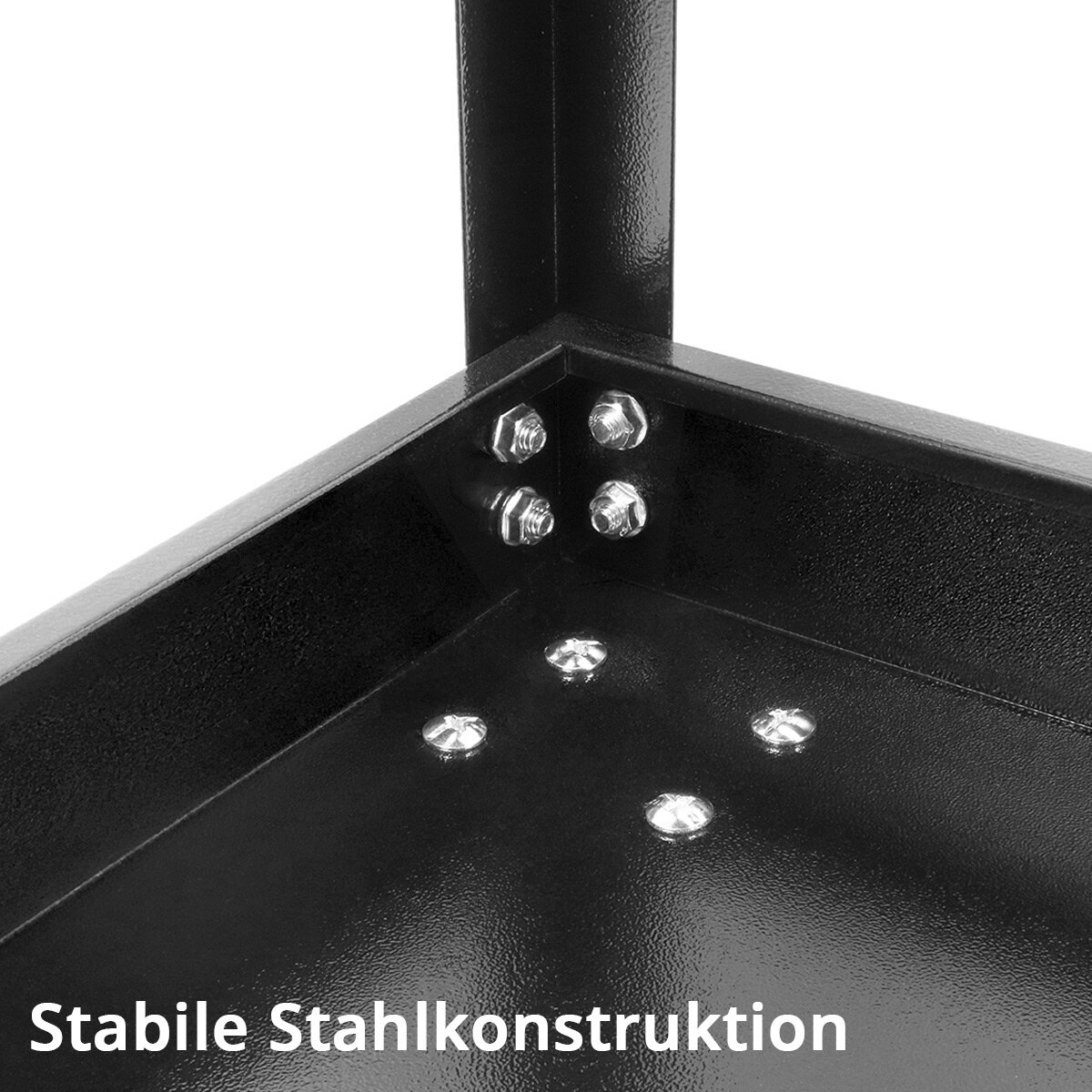 STAHLWERK instrumentu ratiņi ST-730 — darbnīcas, transporta, montāžas, platformas un plauktu ratiņi ar 3 plauktiem