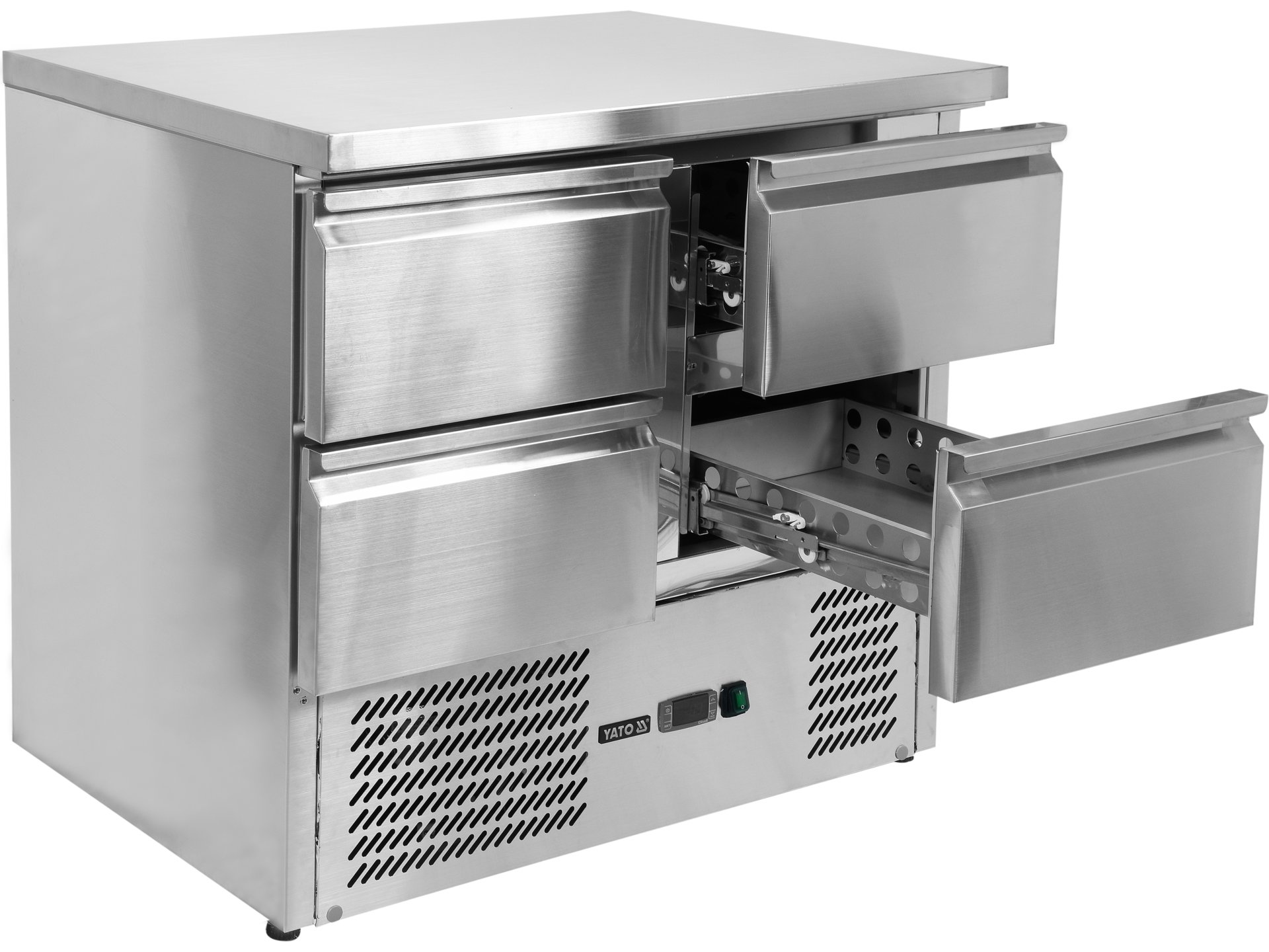 Refrigerated counter with 4 drawers