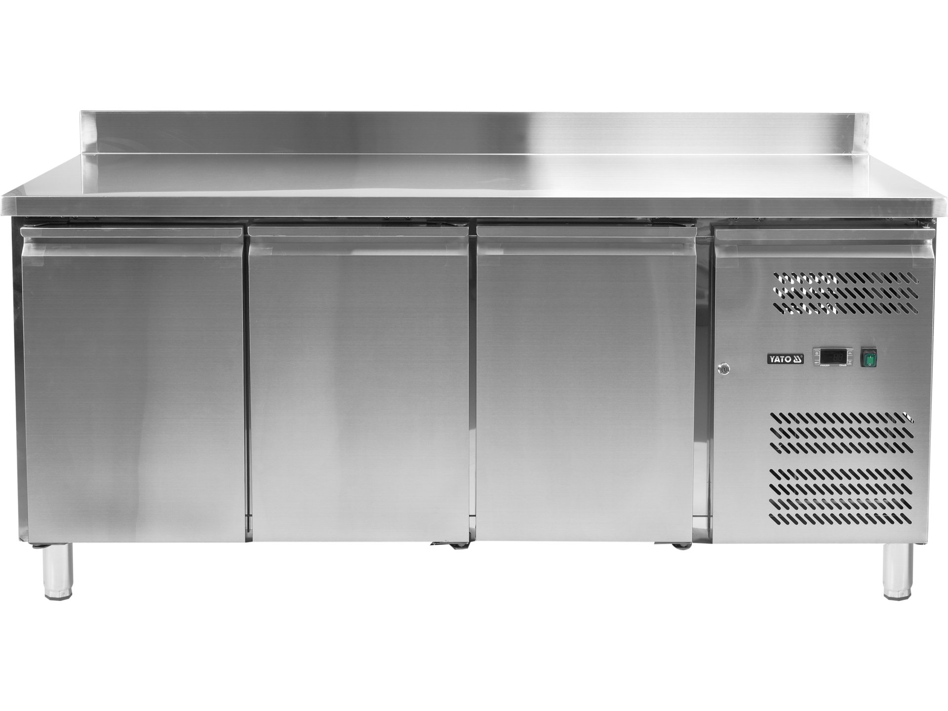 3 door refrigerated counter