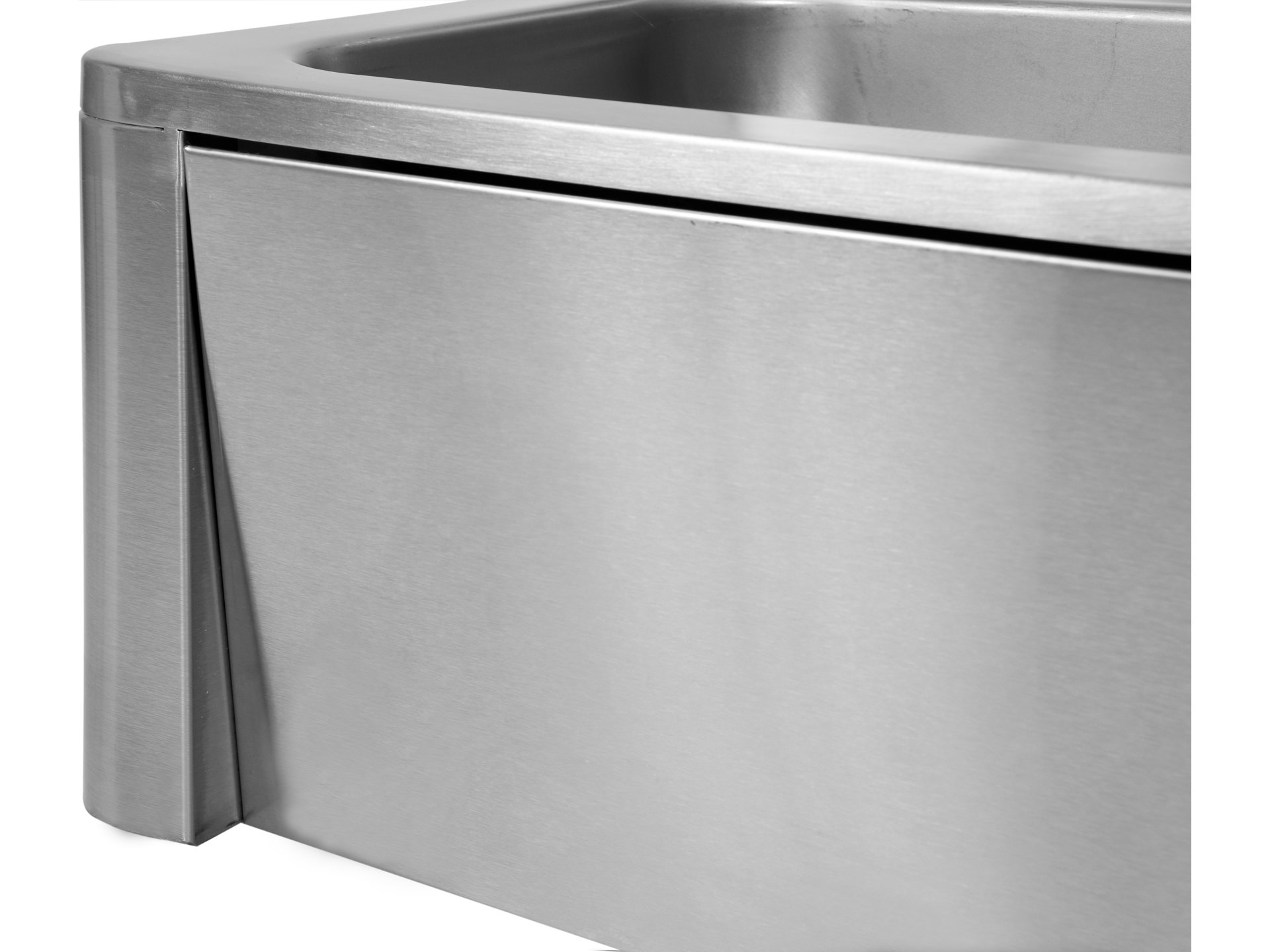 Knee-operated wash basin