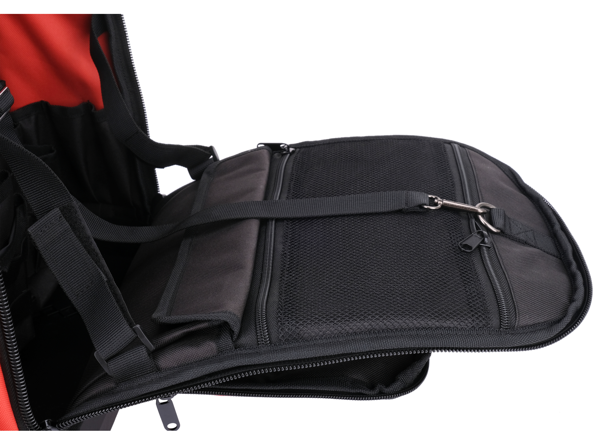 Tool backpack with wheels