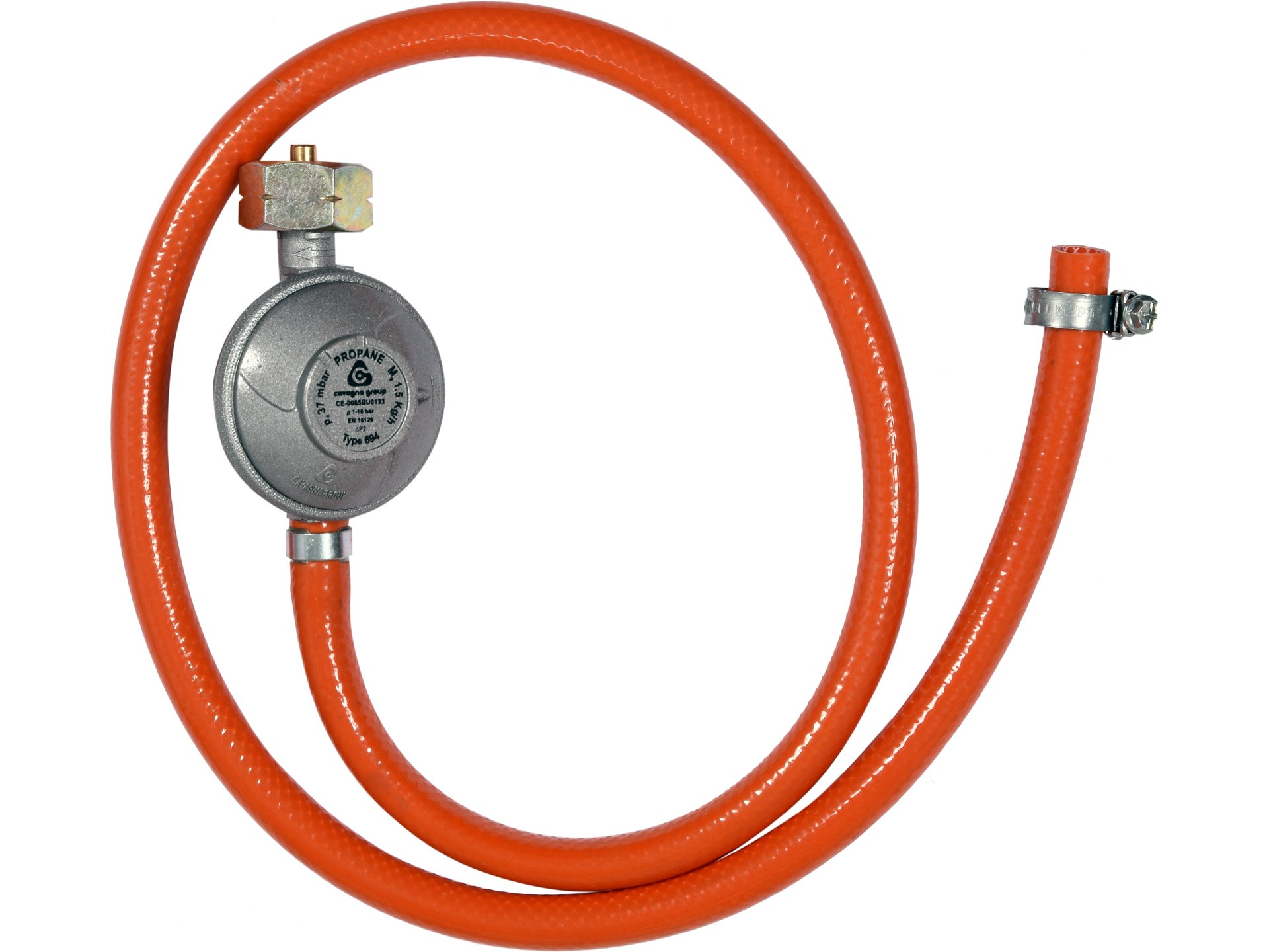 Gas regulator and hose