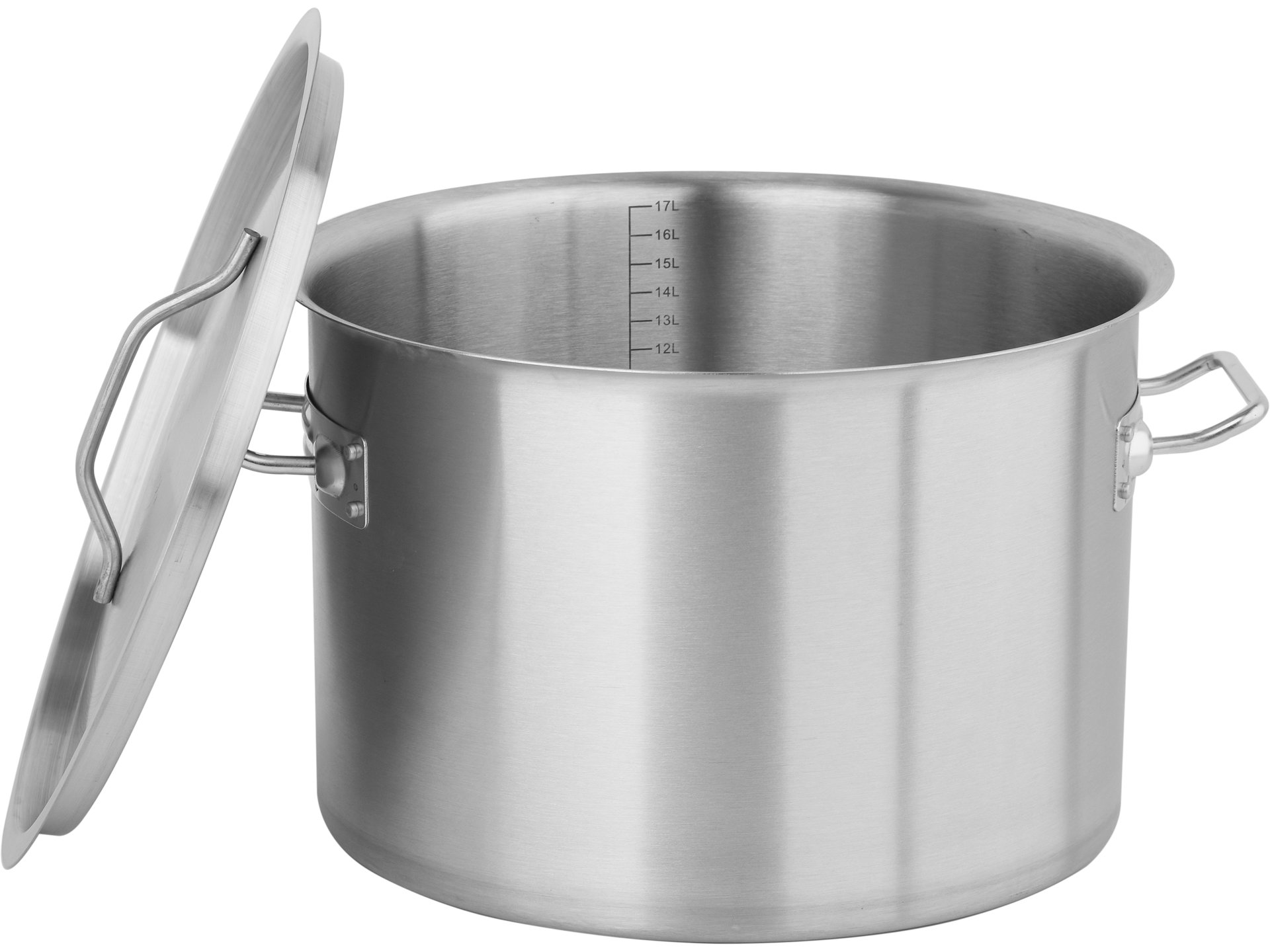 Low stockpot with lid